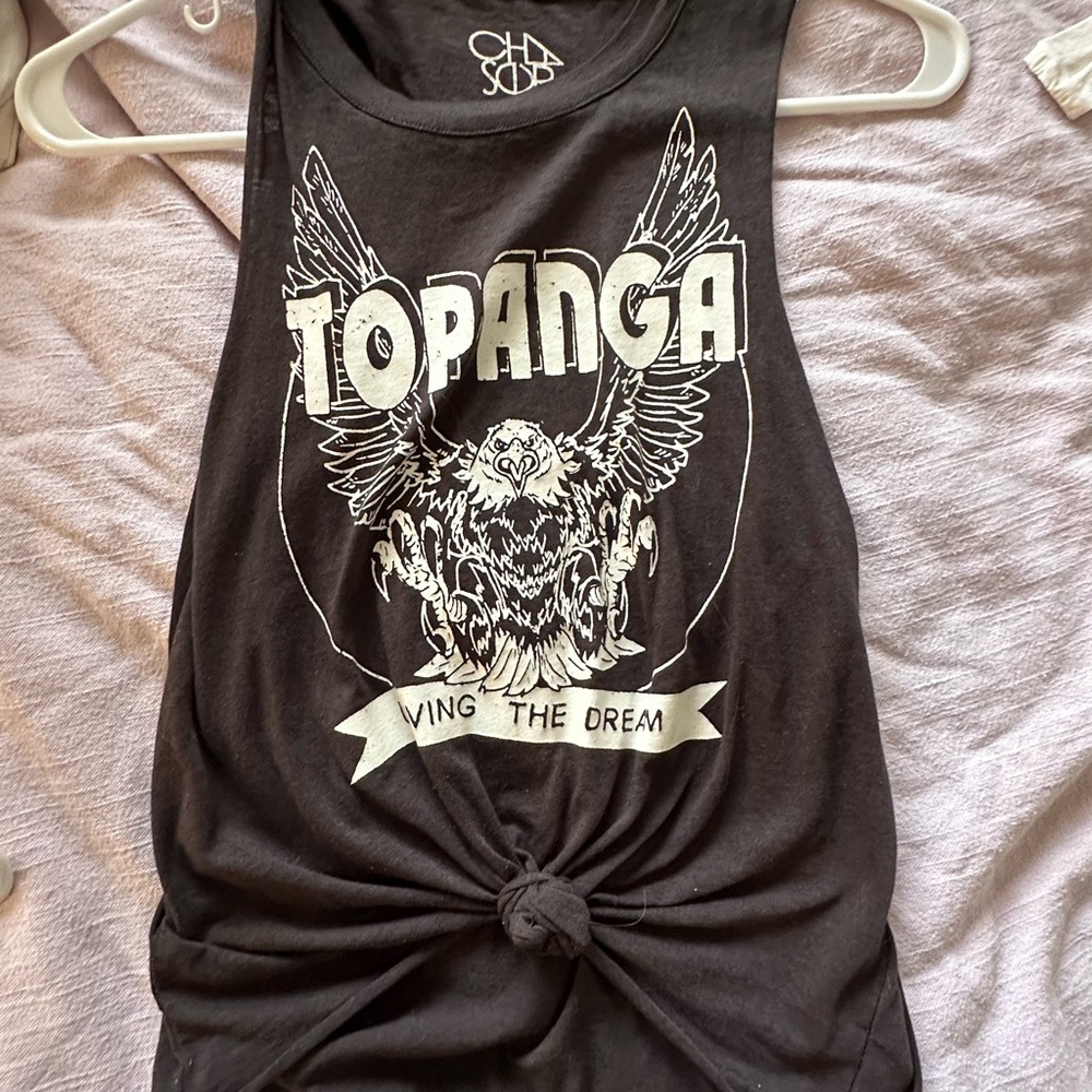 Free People Charcoal Tee